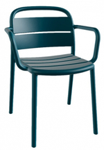 Кресло пластиковое Papatya Balat-K, мраморное море