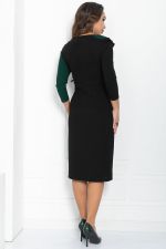 Платье Эванесса (черно-зеленое) П12749-35М LT Collection