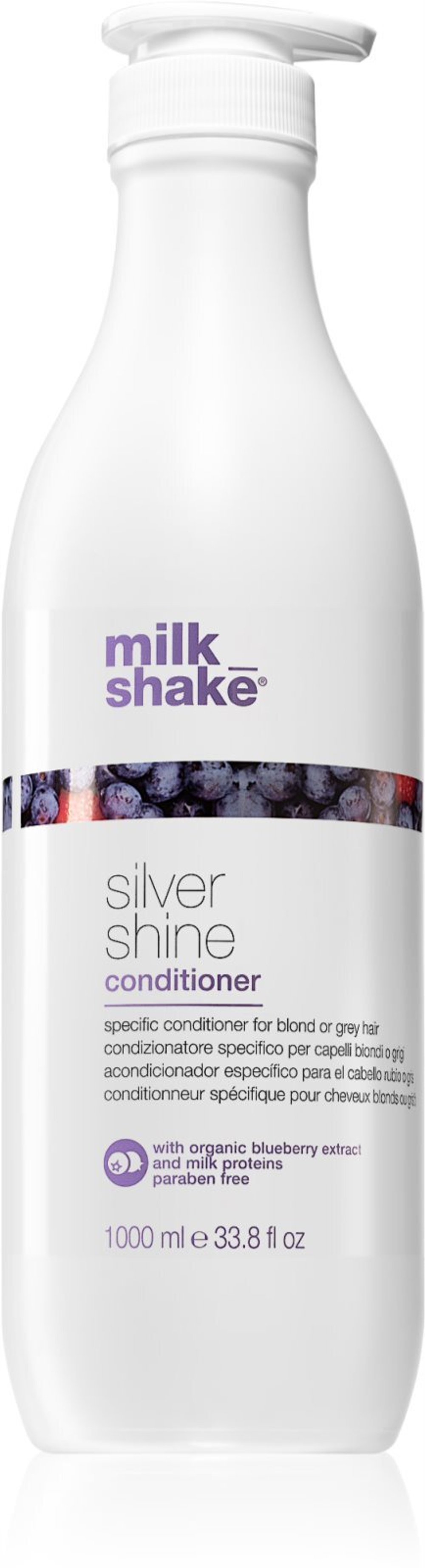 Milk Shake Silver Shine - кондиционер для светлых волос, нейтрализующий желтоватый оттенок /   1000  ml  / GTIN 8032274076551