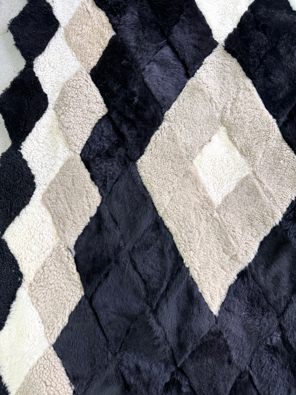 Покрывало меховое ковер из шкуры овчины