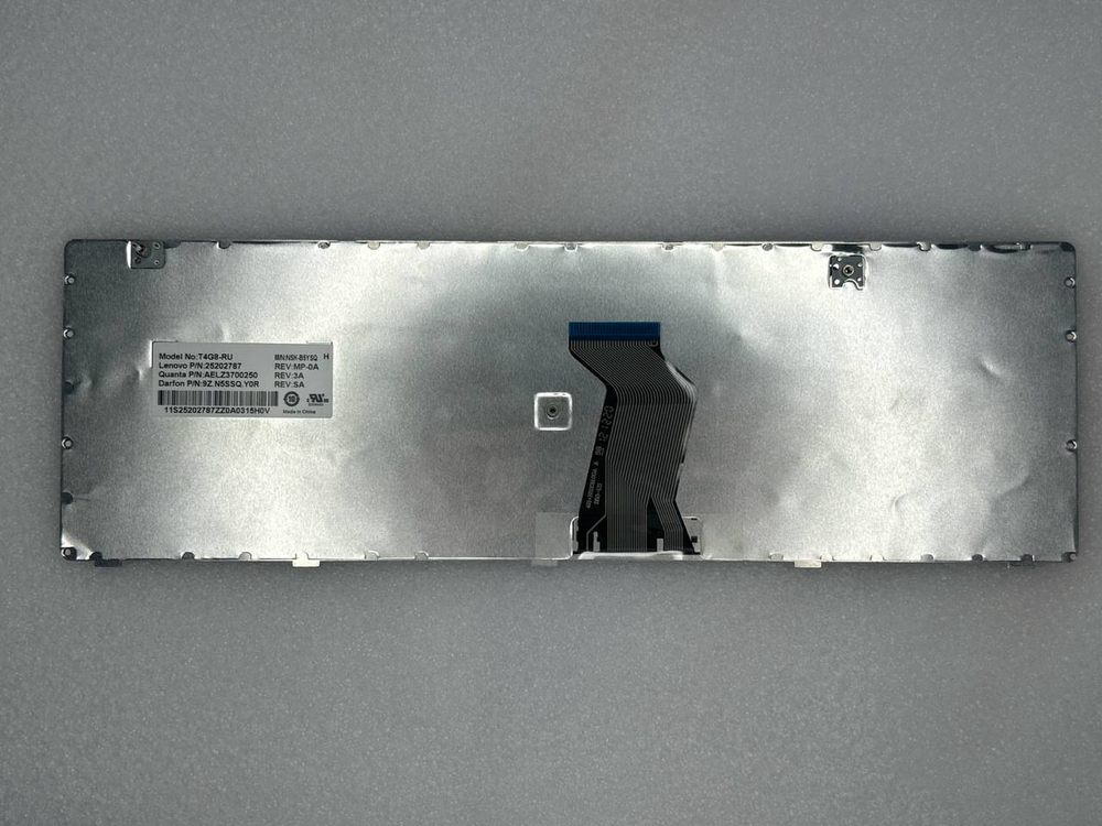 Клавиатура для ноутбука Lenovo G580/Z580A/G585/Z585/G590 раскладка - русская, без подсветки, красная (25202787), оригинал