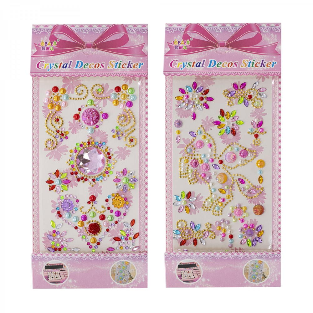 Наклейки-стразы Alingar, акриловые, "Color", пакет с европодвесом