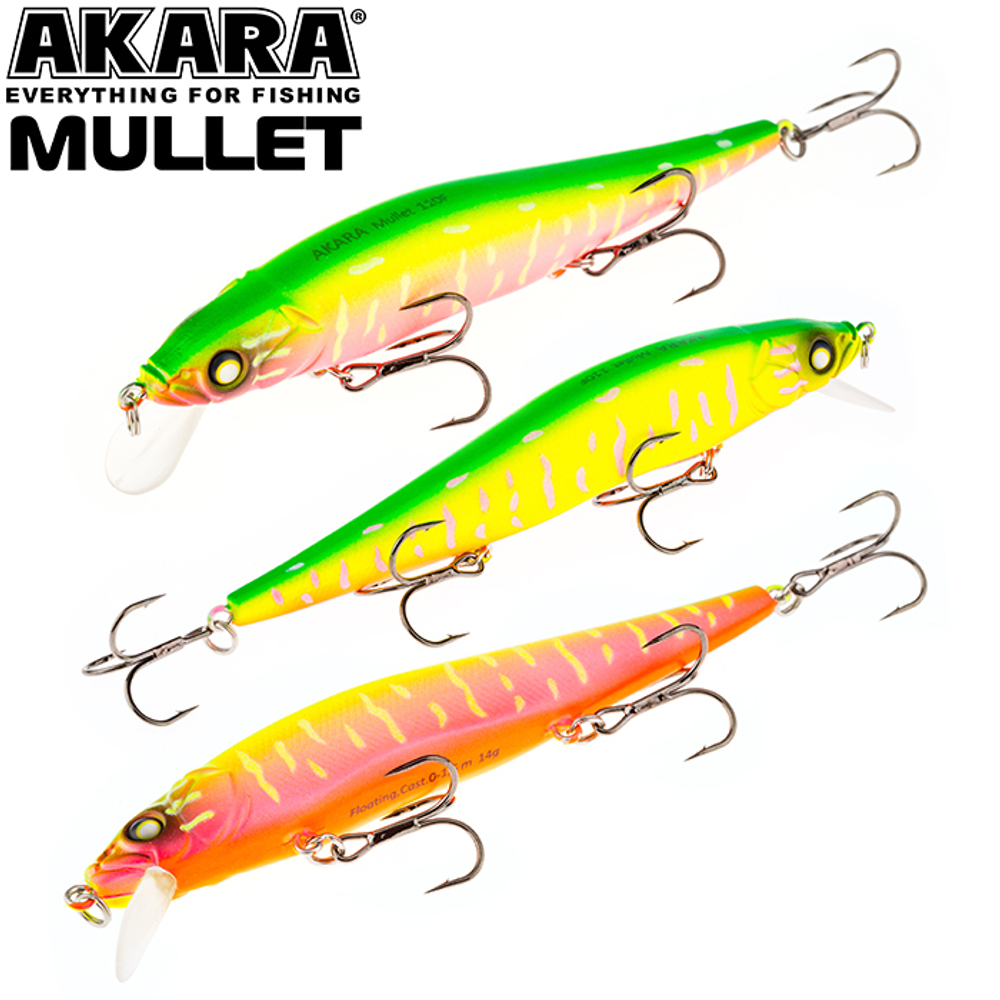 Воблер Akara Mullet 110F 14 гр. (1/2 oz 4,3 in) A207/161