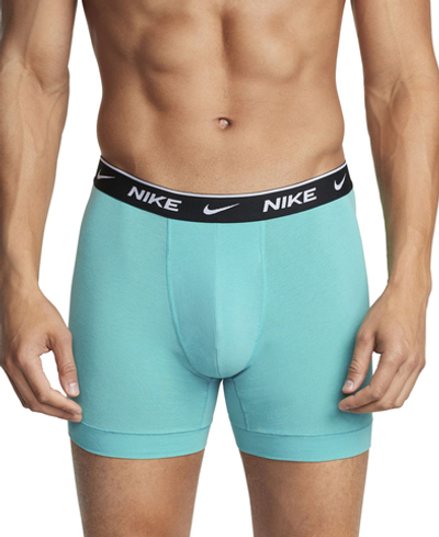 Мужские спортивные боксеры Nike Everyday Cotton Stretch Boxer Brief 3P - washed teal/grey heather/black
