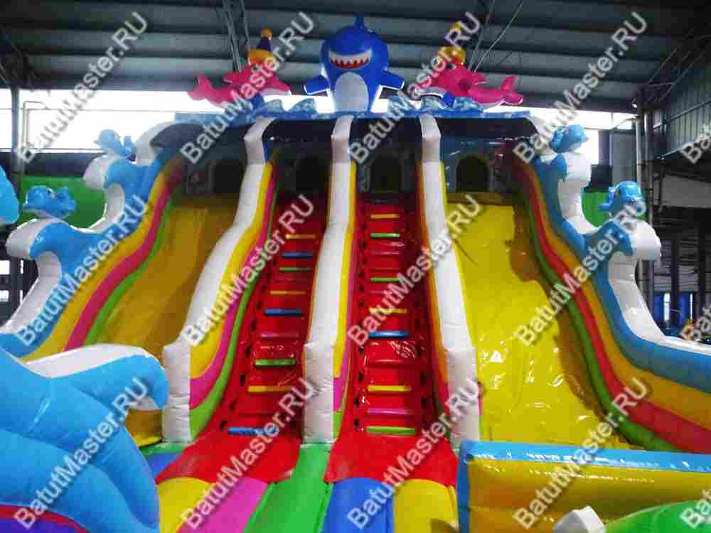 Коммерческий надувной батут "На морском дне" 15*7*8 м