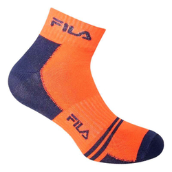 Носки теннисные Fila Unisex Quarter Multisport Socks 3P - shock black/разноцветный