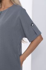 Платье Кайла люкс серое П10101 LT Collection