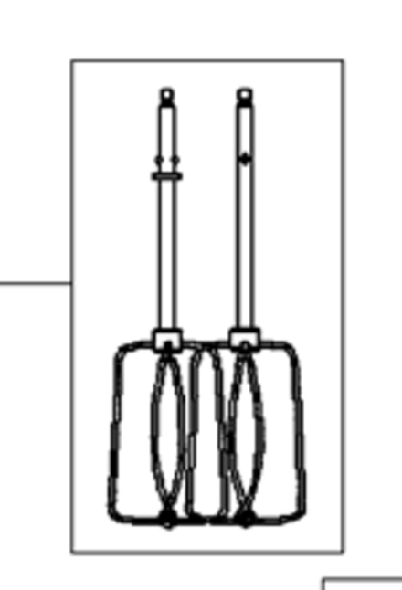 Комплект насадок (венчик в сборе) для миксера Moulinex (Мулинекс) БОЛЕЕ НЕ ПОСТАВЛЯЕТСЯ - СНЯТ С ПРОИЗВОДСТВА