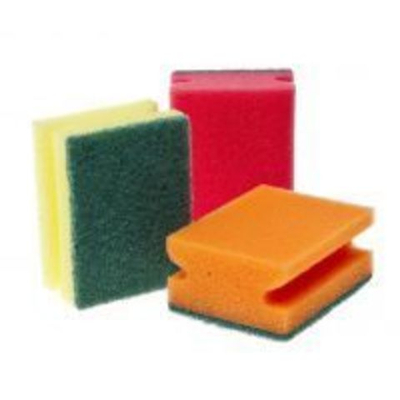 Губки для посуды 3 шт Профиль 9х6,5х4 см "КонтинентПак"