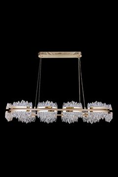 Подвесная люстра LED 151W 3000K/4000K/5500K LE7728/1210L Gold золото Lara Leon