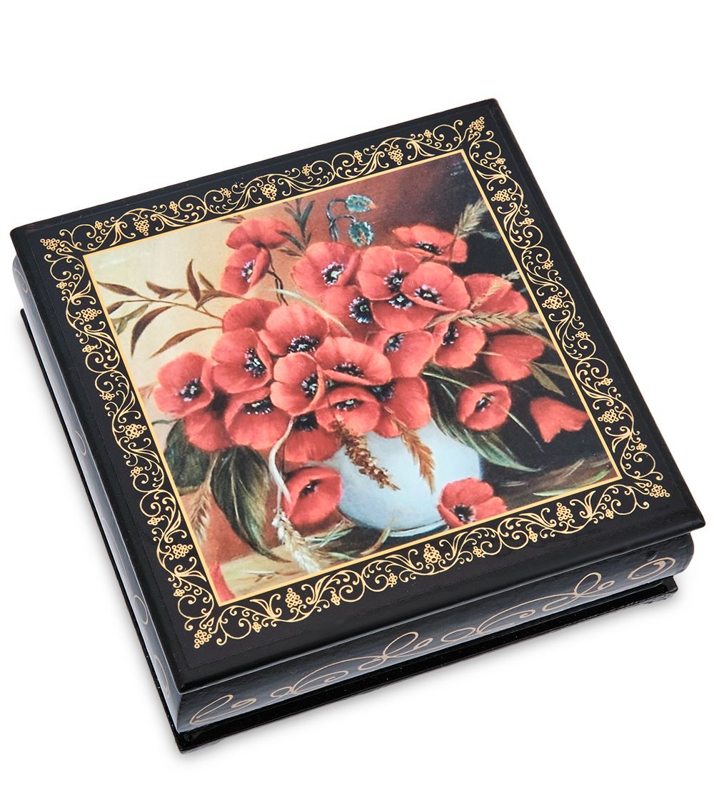 Народные промыслы ШК-11/ 7-H Шкатулка в технике декупаж (16х16х5)