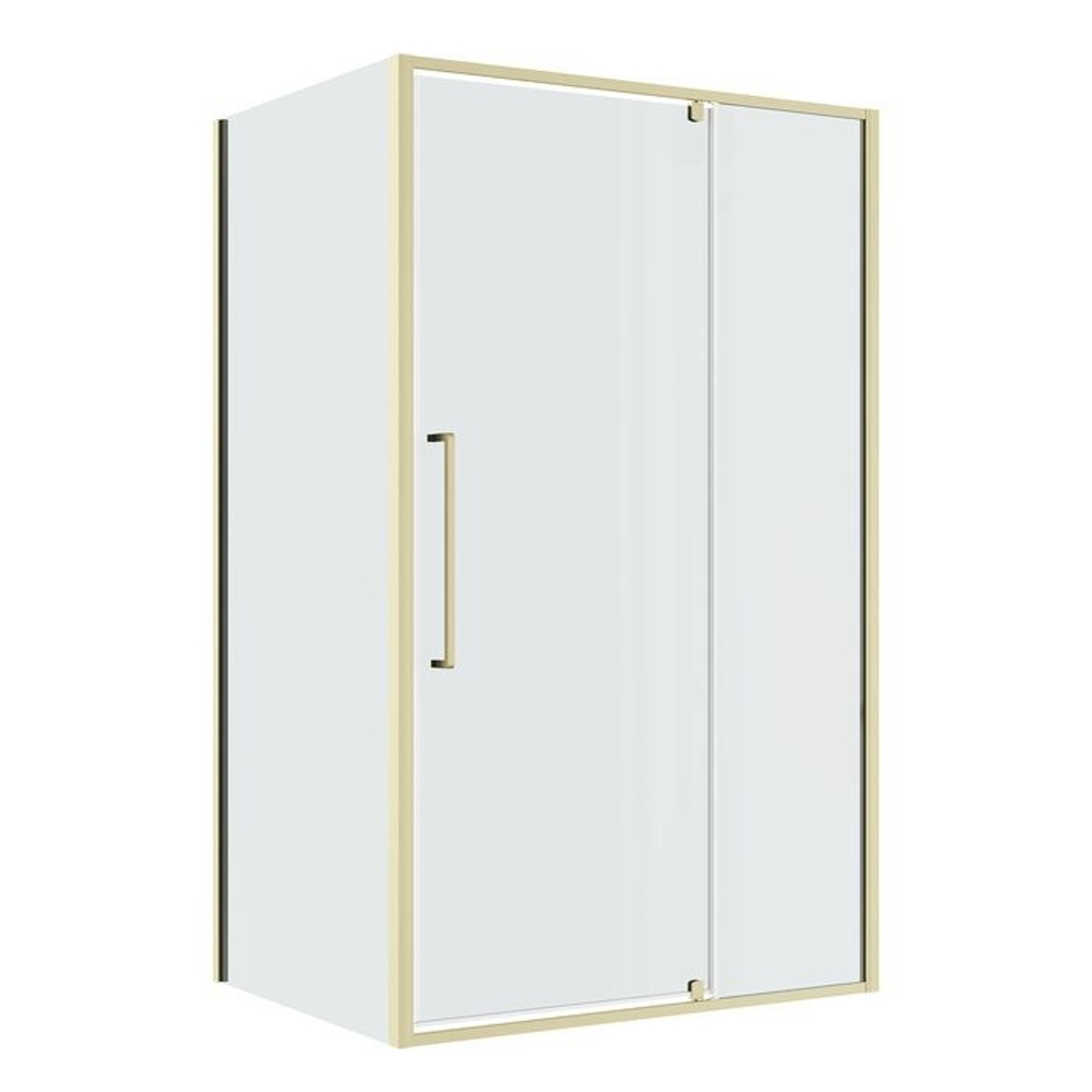 Душевое ограждение Niagara Nova NG-45-12ASG-A90SG-34 (120х90х195) прямоугольник,распашная,золото сатин,стекло прозрачное,2 места
