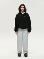 Толстовка One Two Drawstring Half-Zipped черная