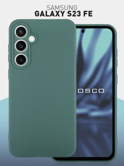 Чехол ROSCO для Samsung Galaxy S23 FE (арт.SS-S23FE-COLOURFUL-DARKGREEN )