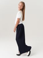 Школьные широкие брюки для девочки AT726-2 синий