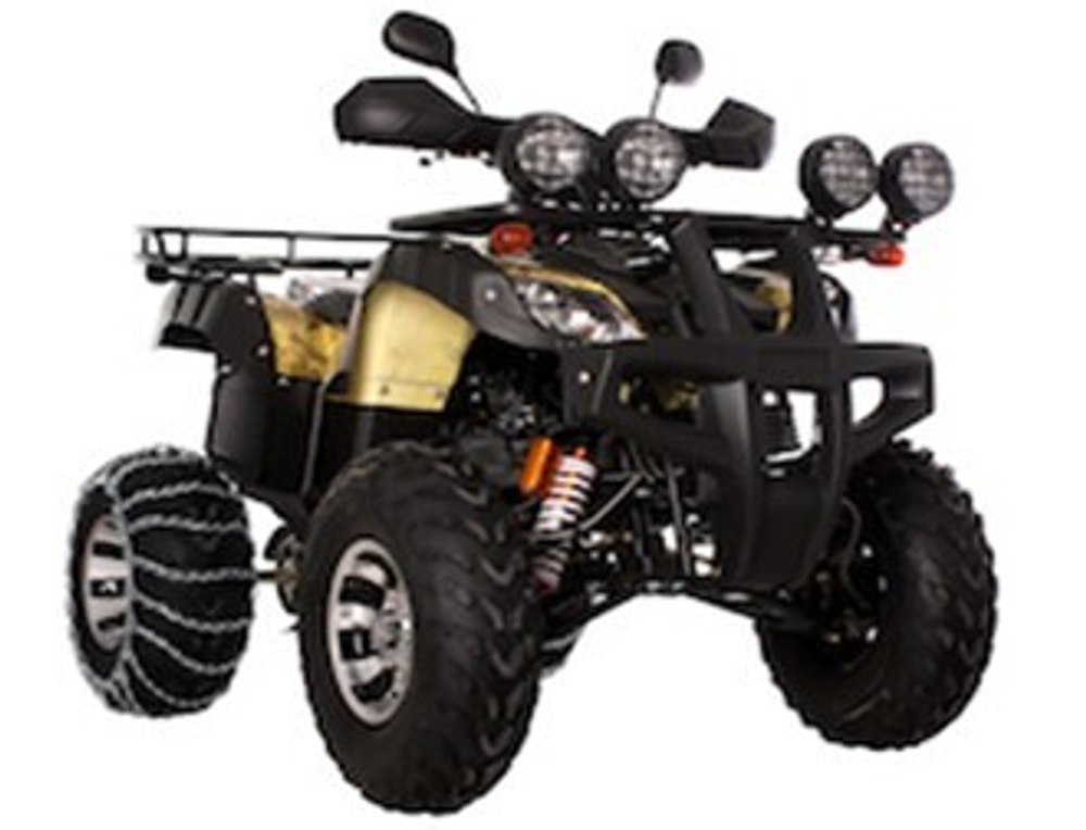 Квадроцикл Avantis Hunter 200 Premium защита рук, заркала заднего вида, пневмоамортизаторы (передние и задние), легкосплавные литые диски, большие фары головного света, 4 фары дополнительного света