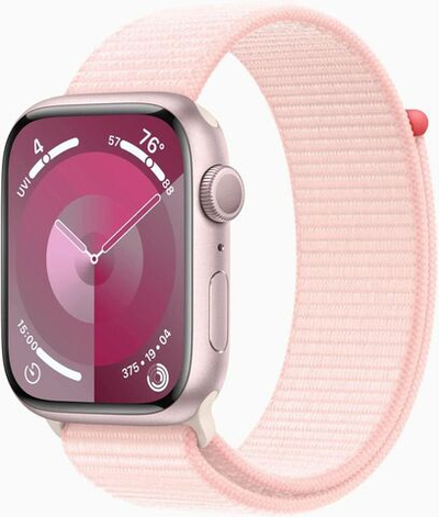 Смарт-часы Apple Watch Series 9 A2980,  45мм,  светло-розовый/розовый