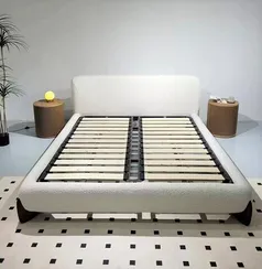 Кровать Softbay 160х200 см, белое букле