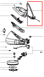 Верхняя часть корпуса для утюга Tefal (Тефаль) - CS-00111581