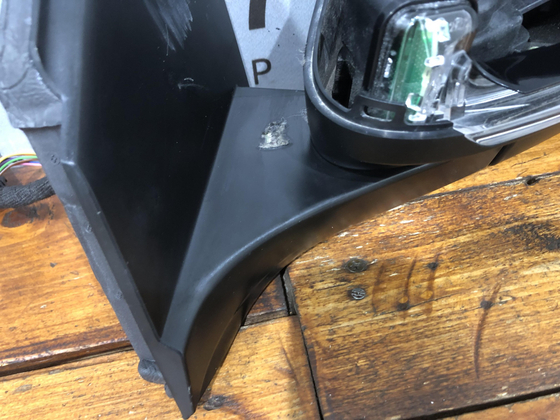 Зеркало левое 17 Pin (9+8) Peugeot 3008 2 16-нв Б/У Оригинал 98261657XT