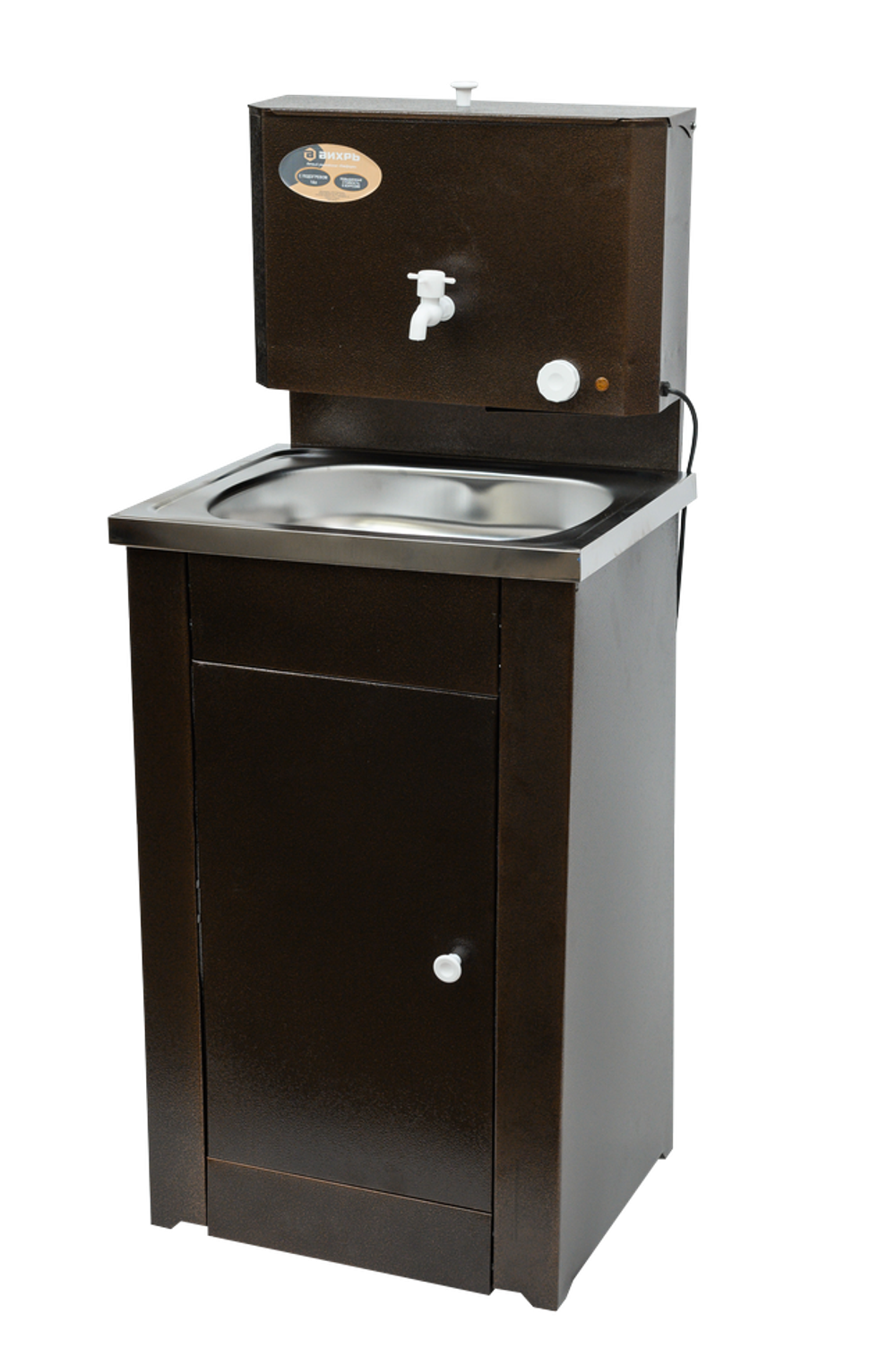 Умывальник дачный "Комфорт" ВИХРЬ с подогревом, нержавейка, медь