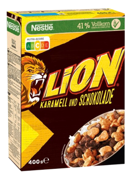Сухой завтрак Lion Caramel и Chocolate Cereal