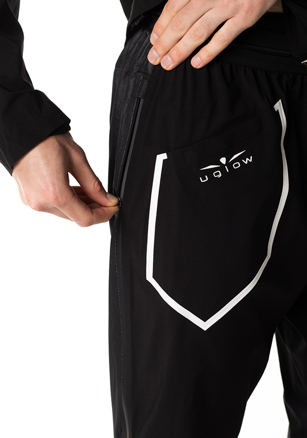 БРЮКИ МУЖСКИЕ WATERPROOF RUN PANTS 25K/35K-10K/10K MVP | BLACK