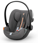 Коляска 3 в 1 Cybex Priam IV Rosegold и автокресло Cloud G i-Size Lava Grey Plus Peach Pink