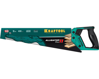 KRAFTOOL Alligator Fine 11, 400 мм, ножовка для точного реза (15203-40)
