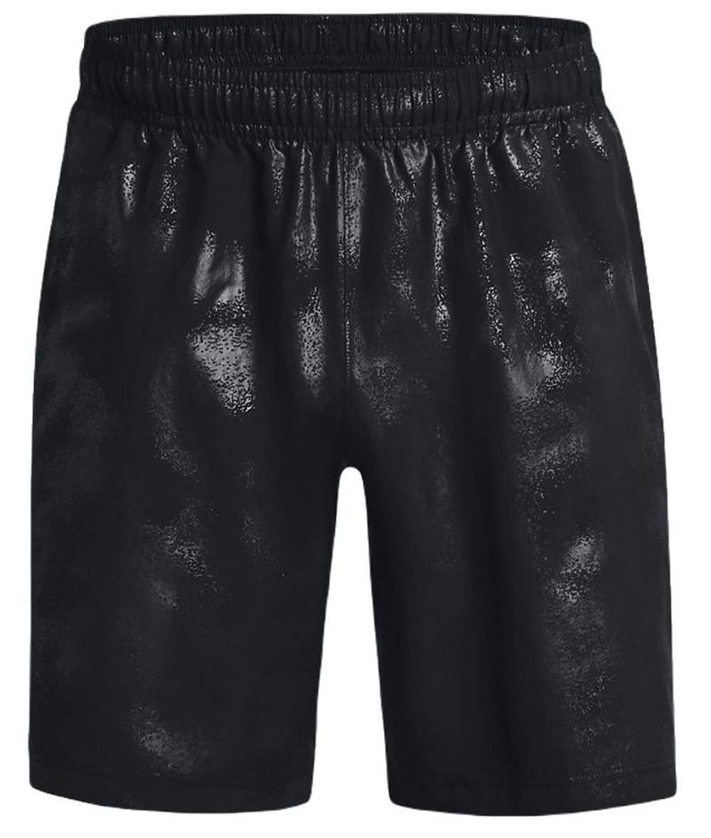 Мужские теннисные шорты Under Armour Woven Emboss Short - black/black