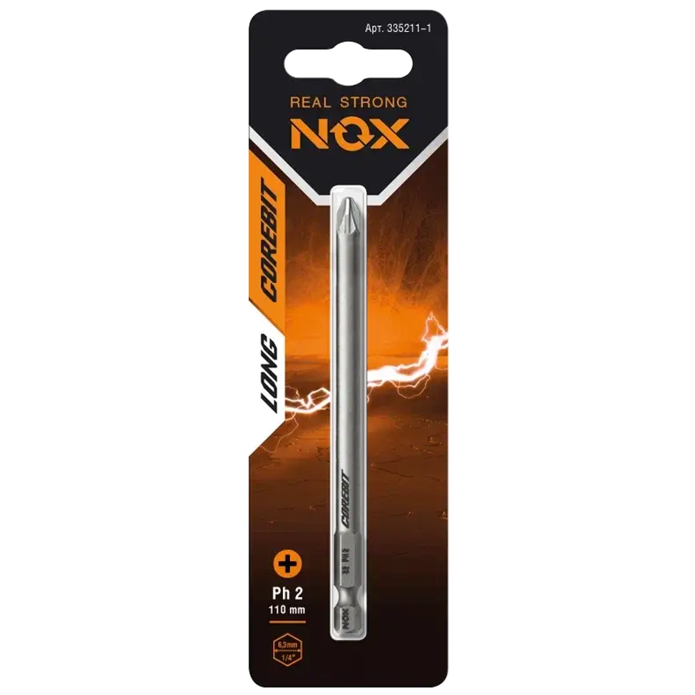 Бита PH 2х110мм 1шт карта NOX COREBIT 335211-1