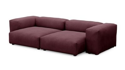 Диван Фиджи двухсекционный (большой и глубокий) Velutto 15 273*137*62 см,  Велютто Нераскладной Фиеста