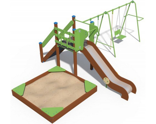 Детский игровой комплекс Браун с качелями ДИО 04022
