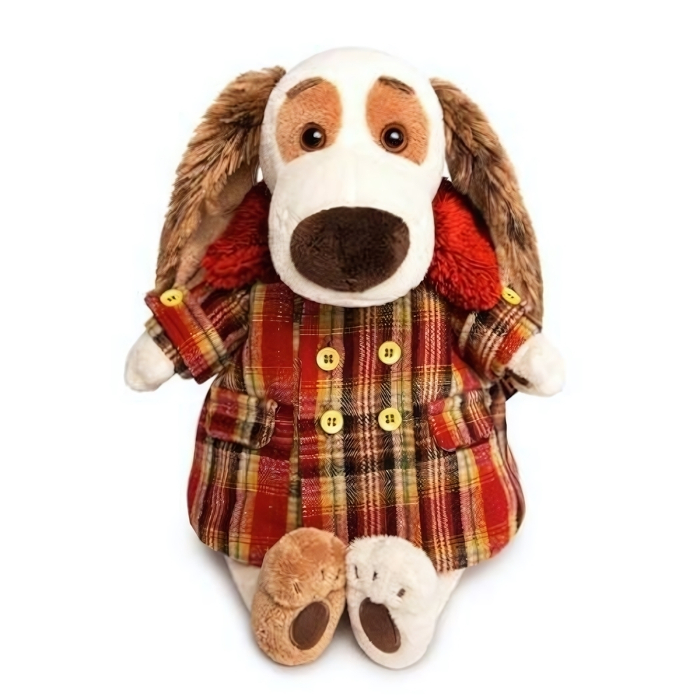 Бартоломей в пальто в клетку 27см.