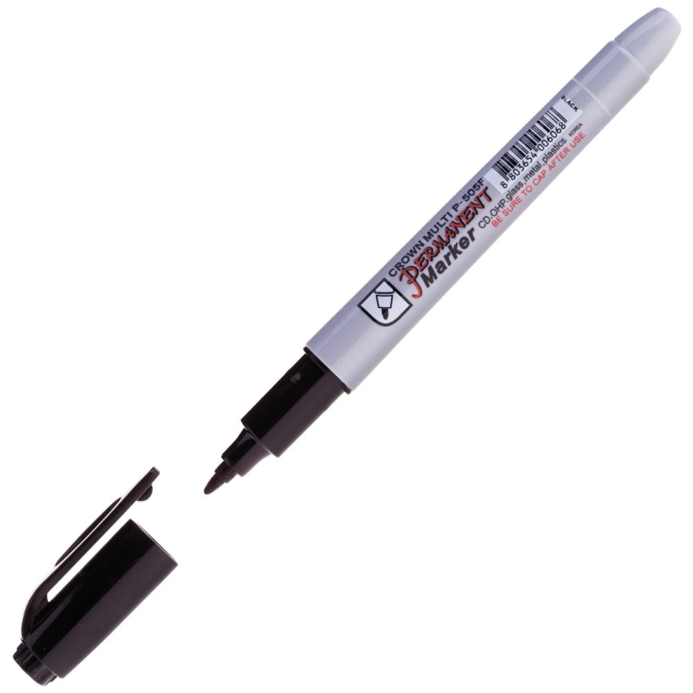 Маркер перманентный 1.0мм, Crown, чёрный