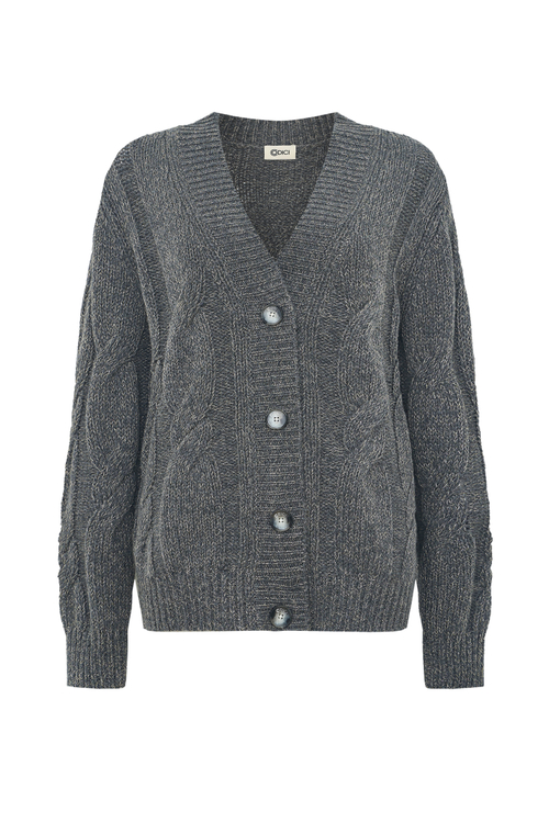 Кашемировый кардиган с люрексом