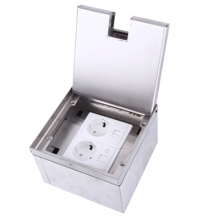 Donel Лючок в пол 6 мод. (2 мод. 45х45 мм. + 2 мод. 22.5х45 мм.), металл, в уровень с напольным покрытием