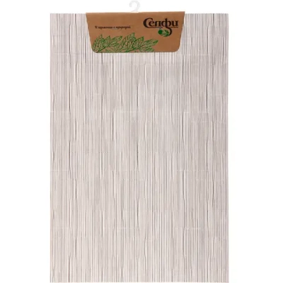 Салфетка на стол 30*45см «Строчка» плетеная, серая