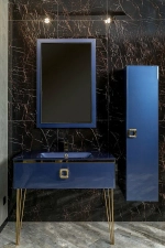 Консоль с раковиной Armadi Art LUCIDO 770-100-BL 100 насыщенный синий
