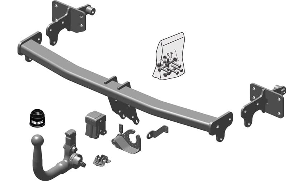 Фаркоп Brink (Thule) 617700 для MERCEDES-BENZ E-CLASS ун (S213) / сед (W213) 16-(паспорт и сертификат в комплекте)(без электрики)