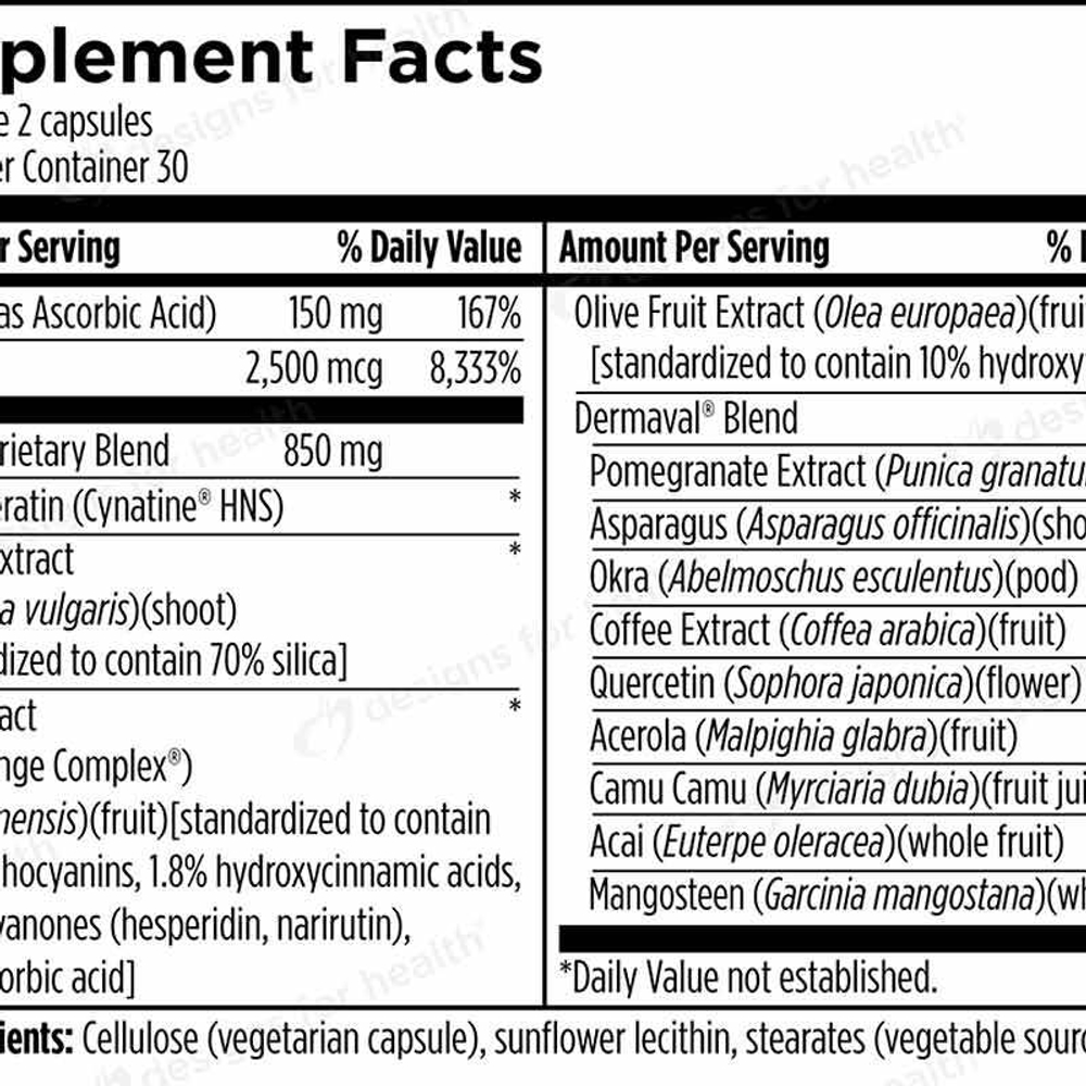 Designs For Health - H-S-N Radiance 60 capsules
