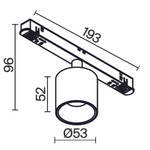 Трековый светильник Technical TR132-4-7W-DS-W