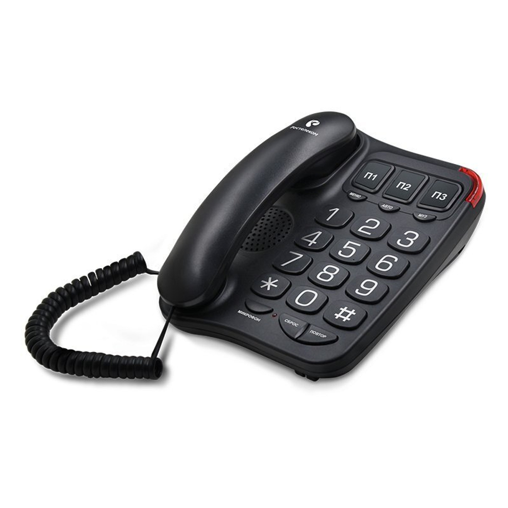 Телефонный аппарат для слабослышащих и слабовидящих  teXet TX-214