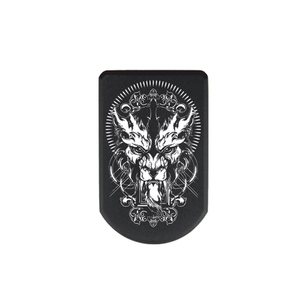 Пятка +3 патрона для магазинов Grand Power, ПЛК, CZ, Tanfoglio с гравировкой Саблезубый тигр