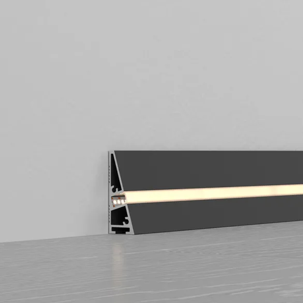 Профиль PLINTUS-H40-2000 BLACK (Arlight, Алюминий) 052398