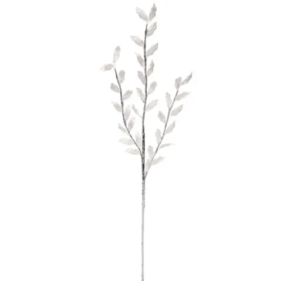 Ветка декоративная «Блеск камней» 63 см, Серебро