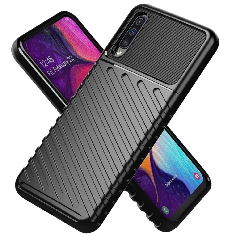 Чехол для Samsung Galaxy A50 (Galaxy A30S, A50S) цвет Black (черный), серия Onyx от Caseport