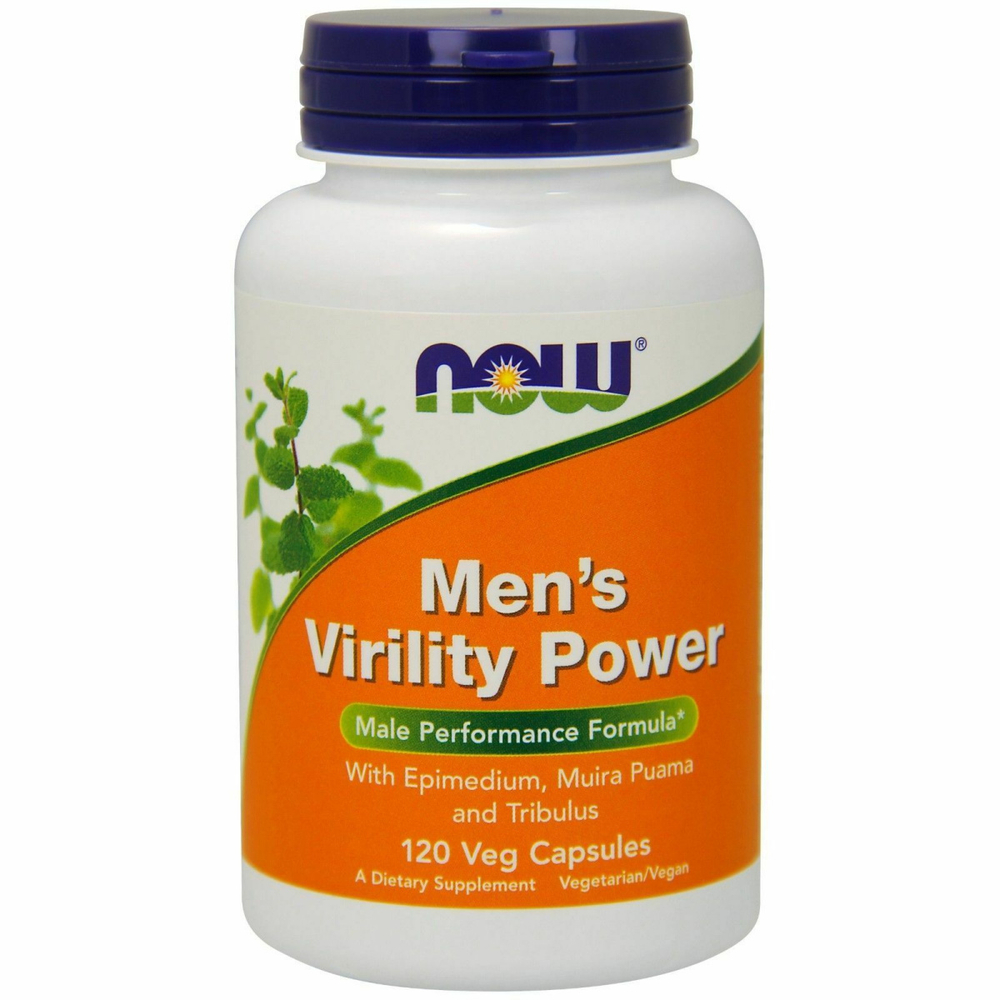 Тестобустер NOW Men's Virility Powder 120 капсул