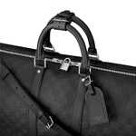 LOUIS VUITTON Leather Travel Bag Men"s