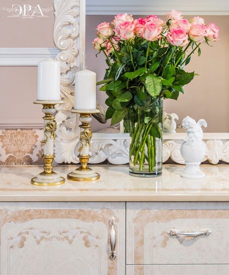 Гостиная модульная ПАТРИСИЯ-1 корень крем глянец